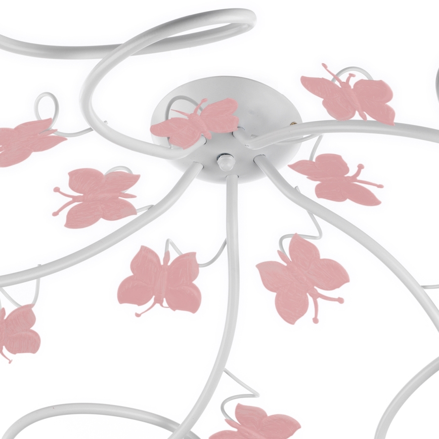 ONLI - Lampadario a plafone per bambini BUTTERFLY 5xE14/6W/230V