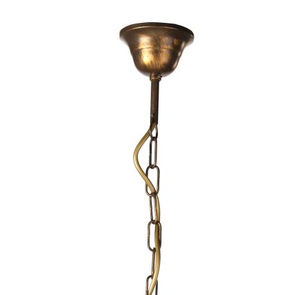 ONLI - Lampadario a sospensione con catena ALGA 3xE14/6W/230V bronzo