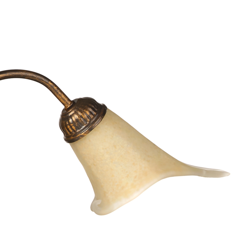 ONLI - Lampadario a sospensione con catena ALGA 3xE14/6W/230V bronzo