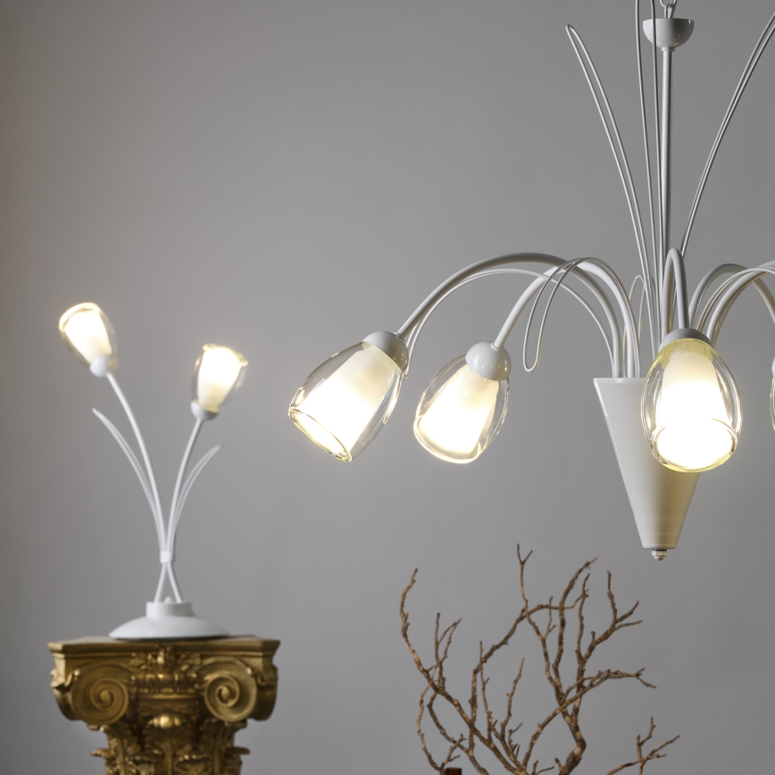 ONLI - Lampadario a sospensione con catena ANTEA 5xE14/6W/230V