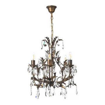 ONLI - Lampadario a sospensione con catena BOTTE 5xE14/6W/230V
