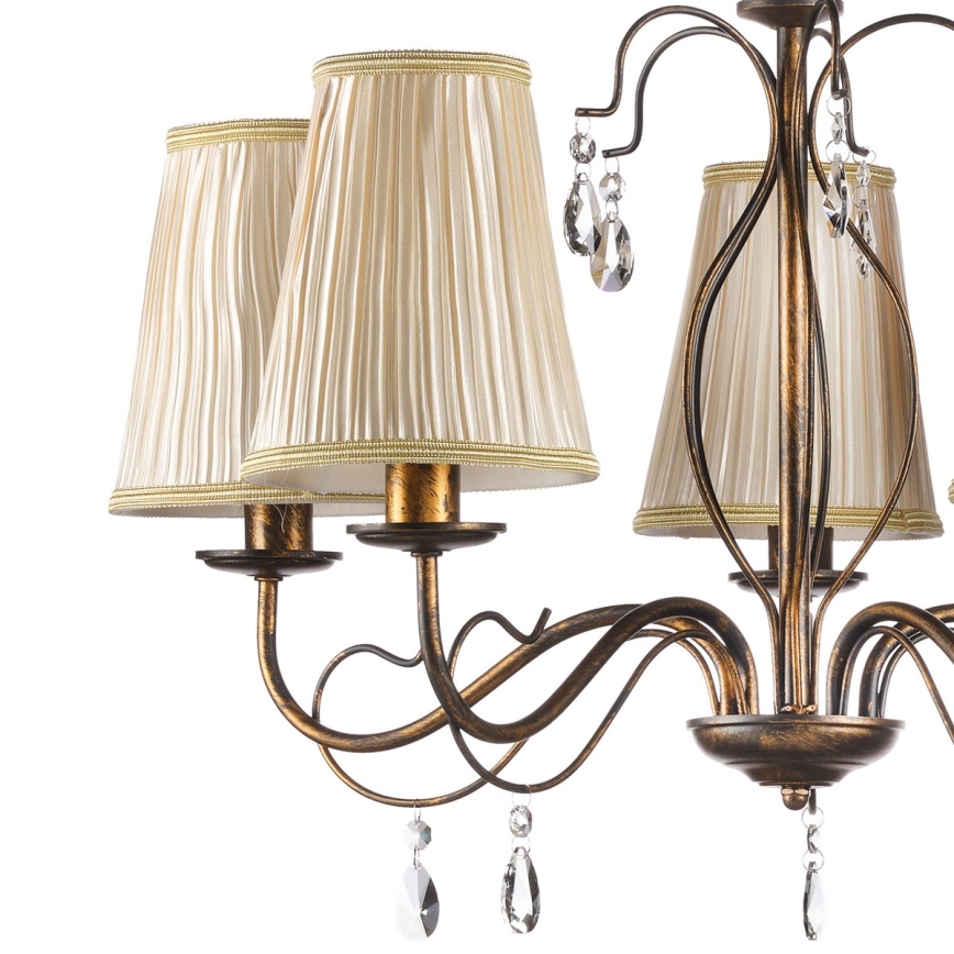 ONLI - Lampadario a sospensione con catena DELIA 5xE14/6W/230V