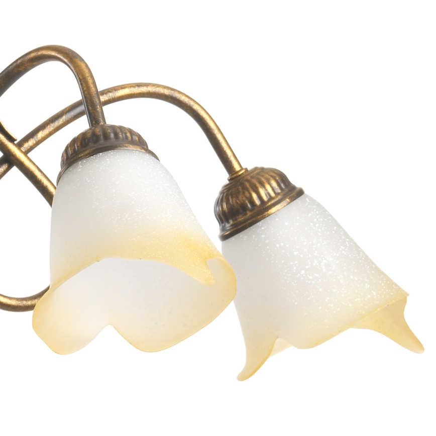 ONLI - Lampadario a sospensione con catena DOPPIO GIRO 5xE14/6W/230V bronzo