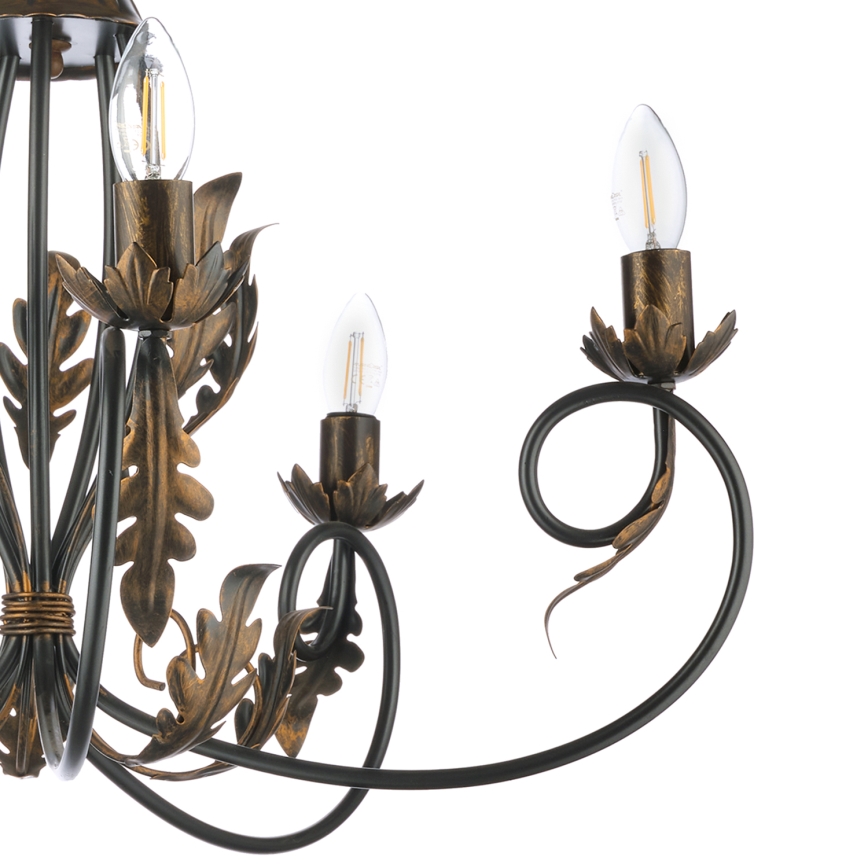 ONLI - Lampadario a sospensione con catena GRETEL 5xE14/6W/230V