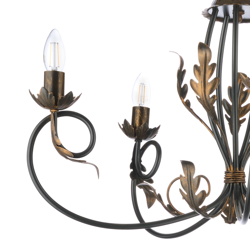 ONLI - Lampadario a sospensione con catena GRETEL 5xE14/6W/230V