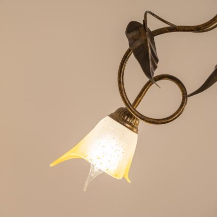 ONLI - Lampadario a sospensione con catena MIRANDA 5xE14/6W/230V