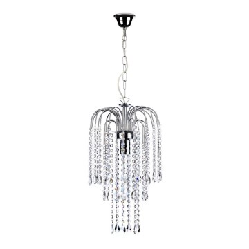 ONLI - Lampadario a sospensione con catena PIOGGIA 1xE27/22W/230V cromo lucido