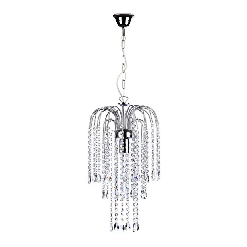 ONLI - Lampadario a sospensione con catena PIOGGIA 1xE27/22W/230V cromo lucido