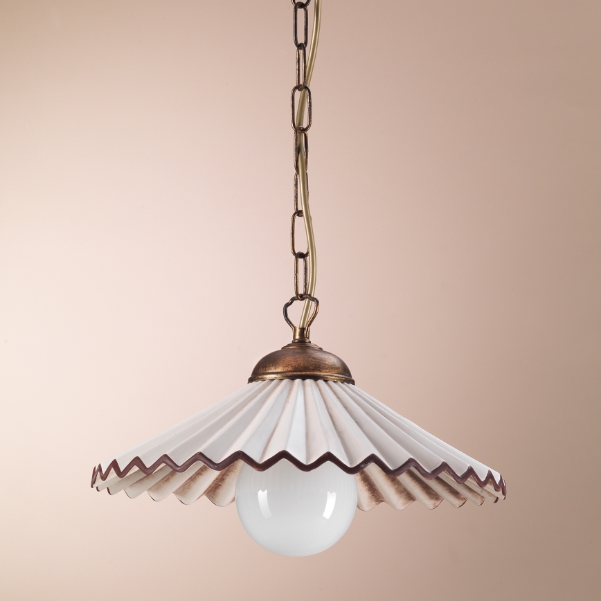 ONLI - Lampadario a sospensione con catena ROSINA 1xE27/22W/230V