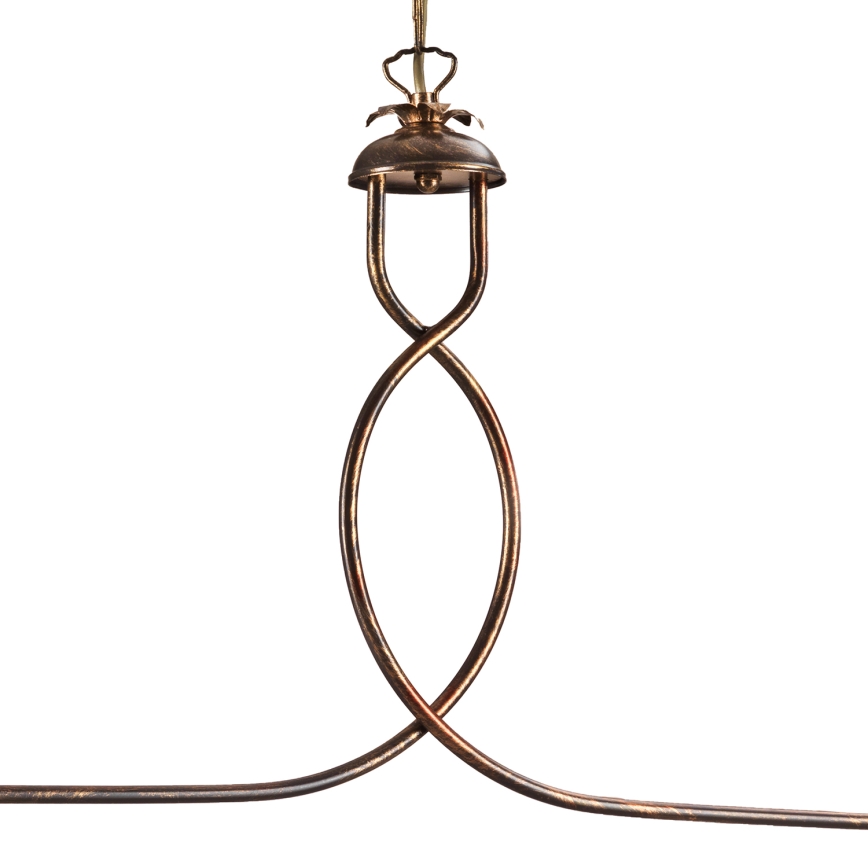 ONLI - Lampadario a sospensione con catena ROSINA 2xE27/22W/230V bronzo