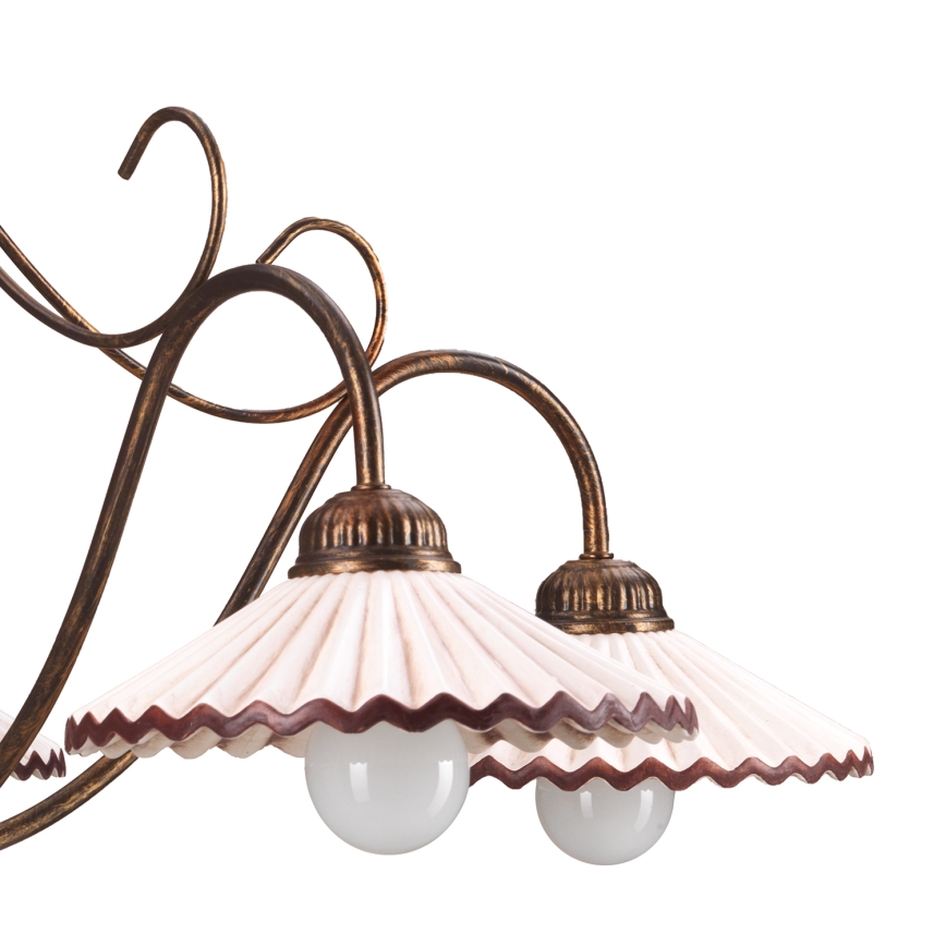 ONLI - Lampadario a sospensione con catena ROSINA 5xE14/6W/230V