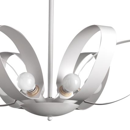ONLI - Lampadario a sospensione con catena SERENA 6xE14/6W/230V bianco
