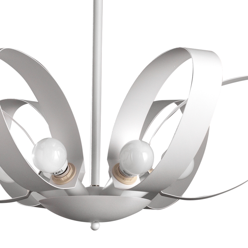 ONLI - Lampadario a sospensione con catena SERENA 6xE14/6W/230V bianco