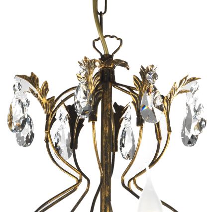 ONLI - Lampadario a sospensione con catena TERESA 8xE14/6W/230V bronzo