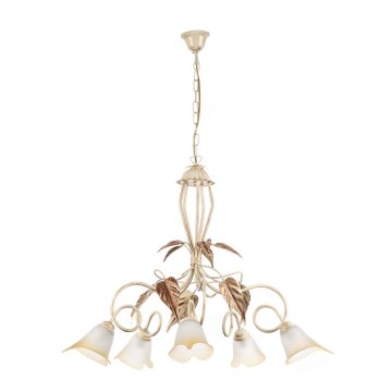 ONLI - Lampadario a sospensione con catena VANDA 5xE14/6W/230V