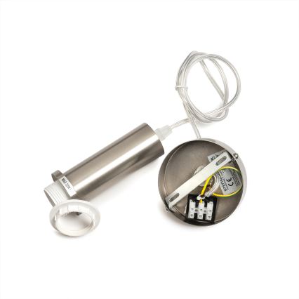 ONLI - Lampadario a sospensione con cavo DOROTY 1xE27/15W/230V bianco/cromo lucido