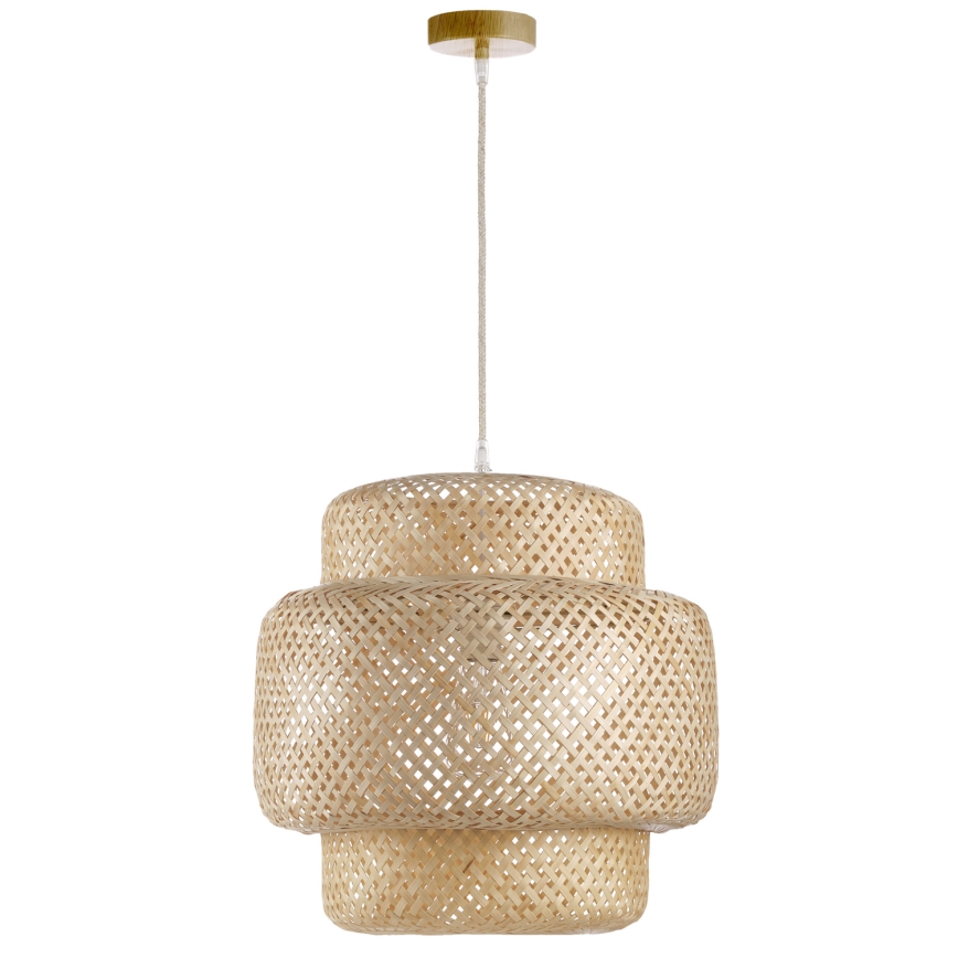 ONLI - Lampadario a sospensione con filo BAMBOO 1xE27/22W/230V bambù