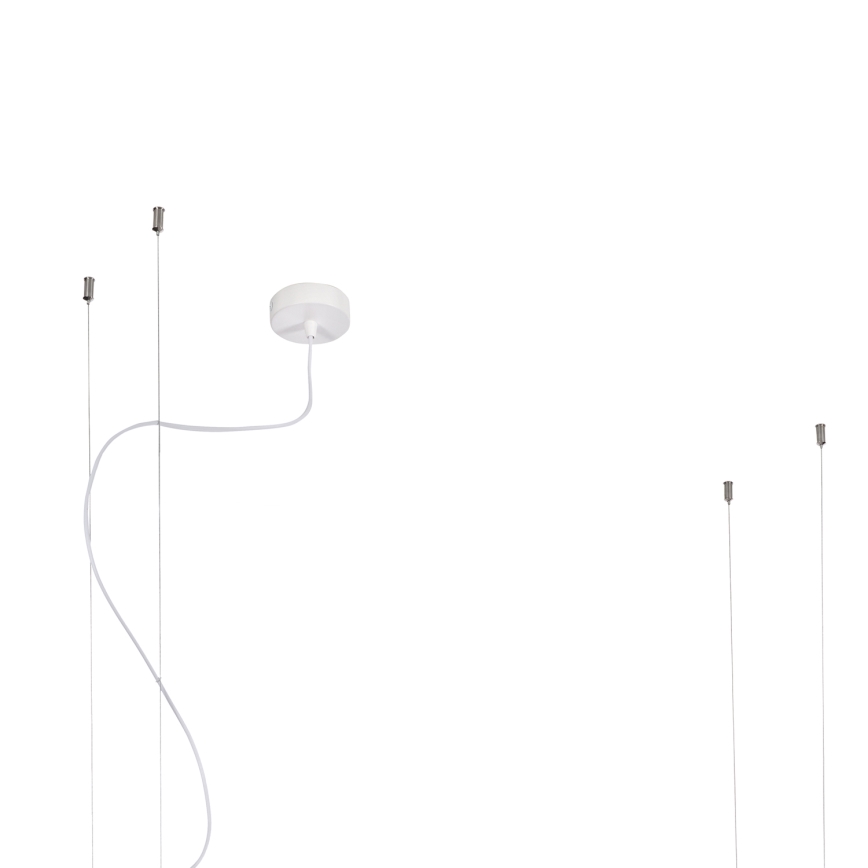 ONLI - Lampadario a sospensione con filo con mensola JEFFER 4xE27/22W/230V bianco