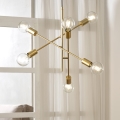 ONLI - Lampadario a sospensione con filo CROSS 6xE27/22W/230V