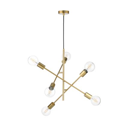 ONLI - Lampadario a sospensione con filo CROSS 6xE27/22W/230V
