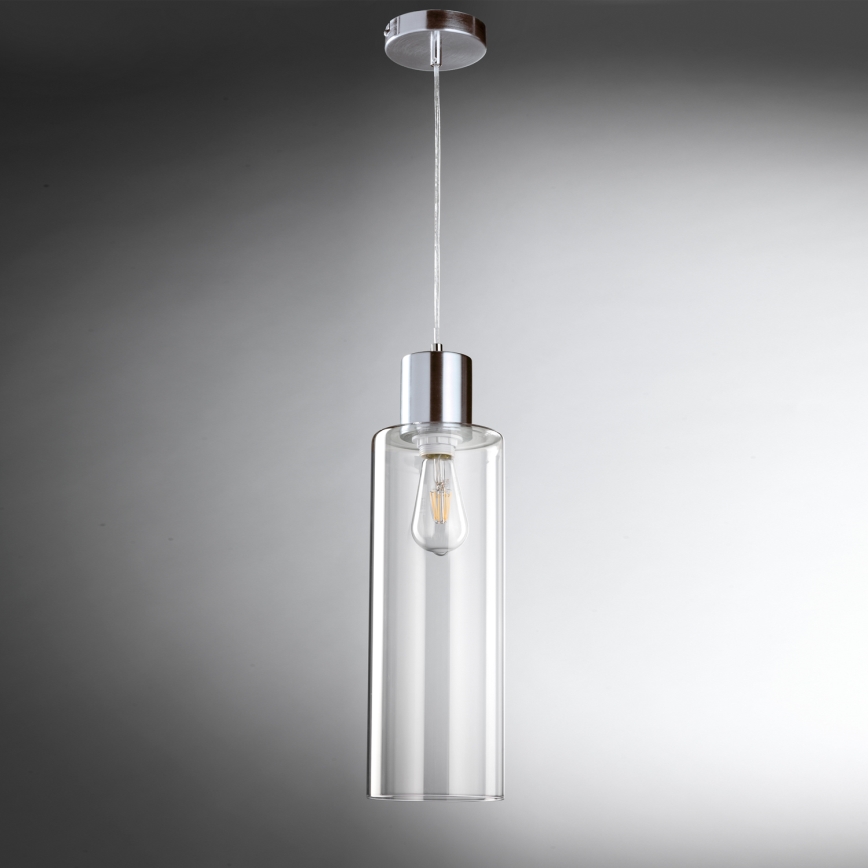 ONLI - Lampadario a sospensione con filo DODO 1xE27/22W/230V cromo lucido