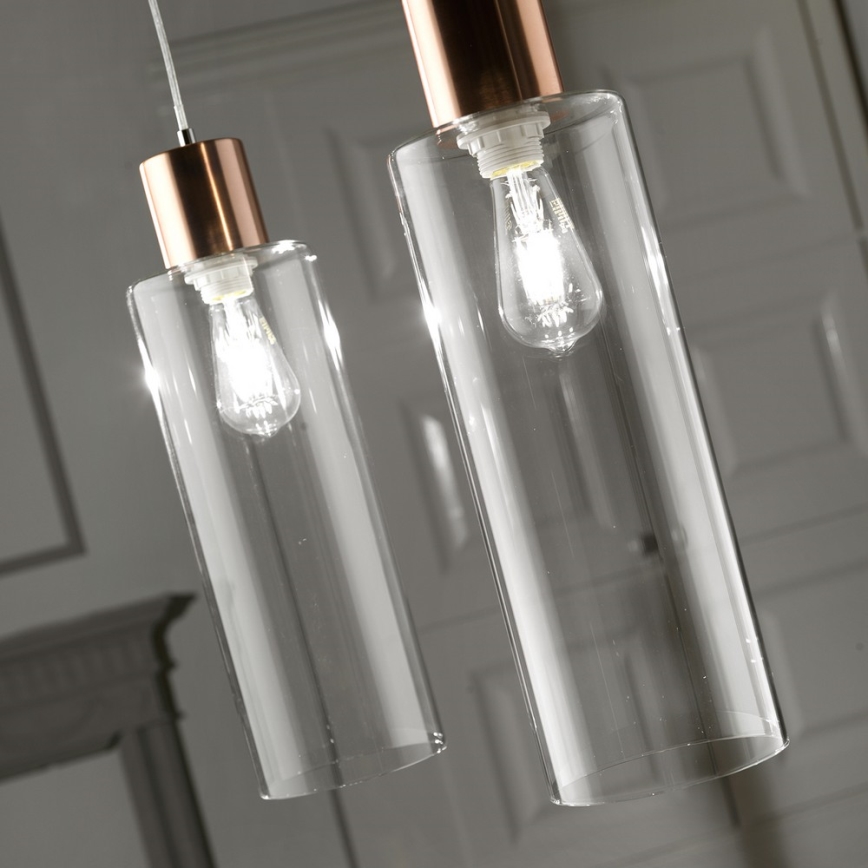 ONLI - Lampadario a sospensione con filo DODO 1xE27/22W/230V rame