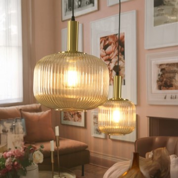 ONLI - Lampadario a sospensione con filo DOROTY 1xE27/22W/230V diametro 20 cm