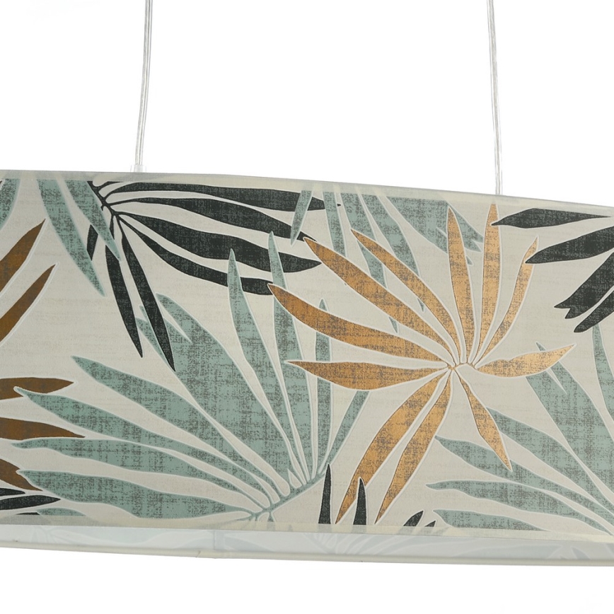 ONLI - Lampadario a sospensione con filo FLORA 2xE27/22W/230V verde/oro
