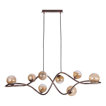 ONLI - Lampadario a sospensione con filo FRIDA 8xG9/10W/230V rame