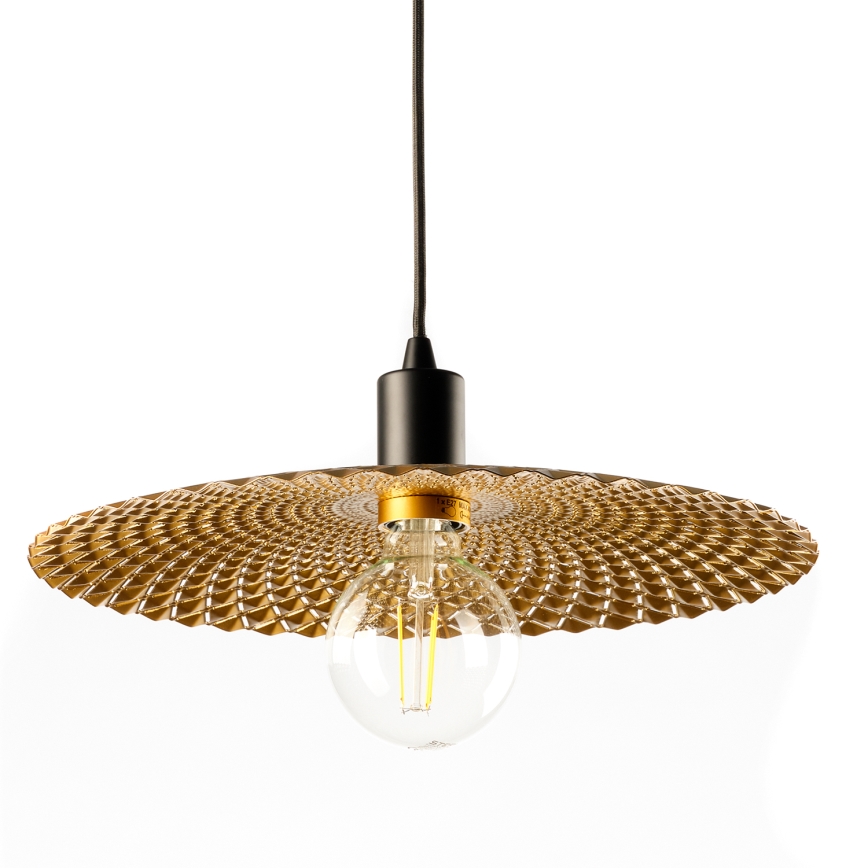 ONLI - Lampadario a sospensione con filo GOLDEN 1xE27/22W/230V oro/nero