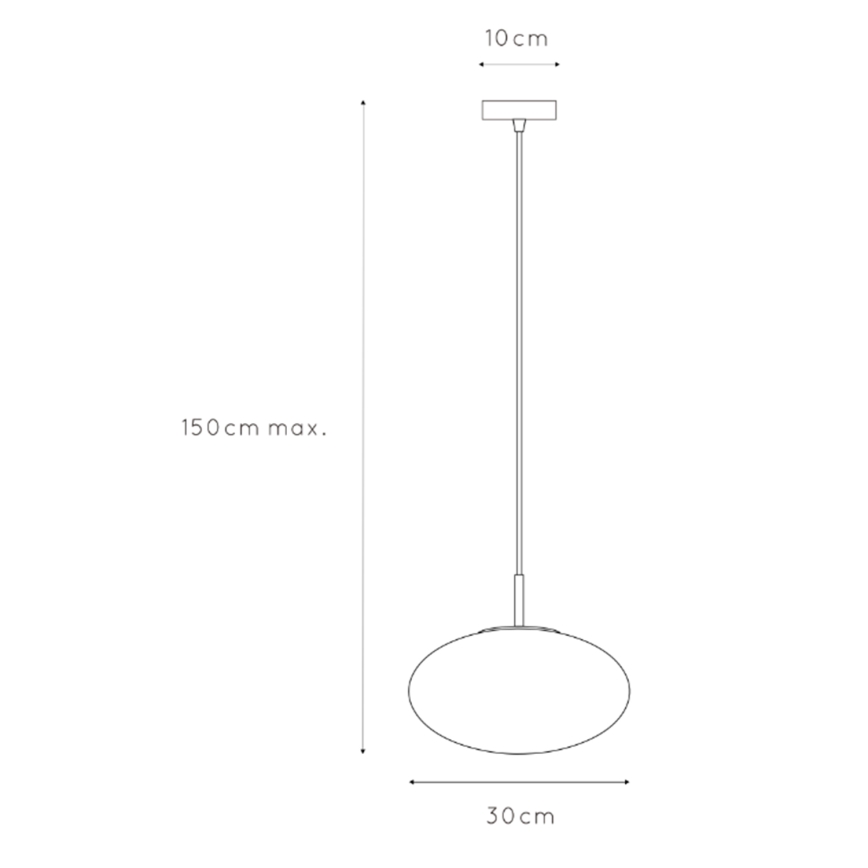 ONLI - Lampadario a sospensione con filo JANET 1xE27/6W/230V diametro 30 cm