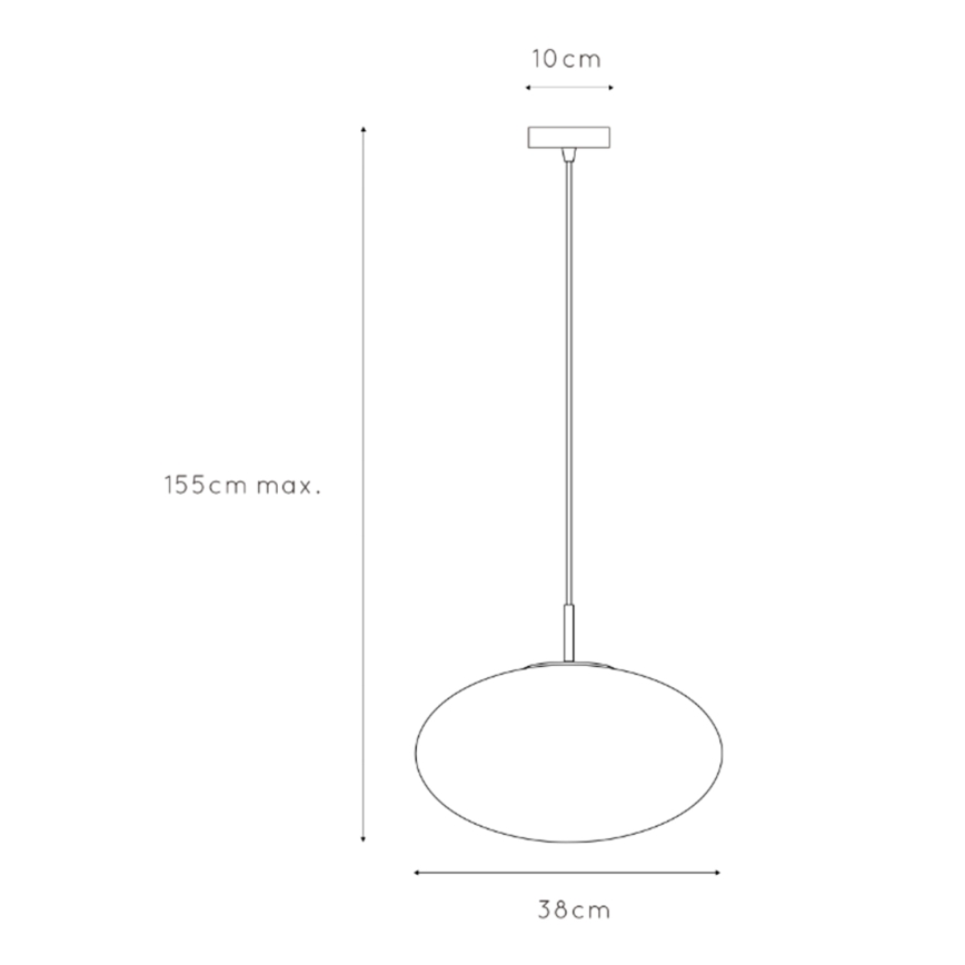 ONLI - Lampadario a sospensione con filo JANET 1xE27/6W/230V diametro 38 cm