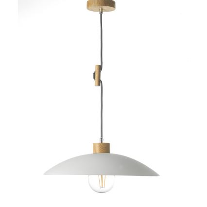 ONLI - Lampadario a sospensione con filo OHANA 1xE27/22W/230V quercia