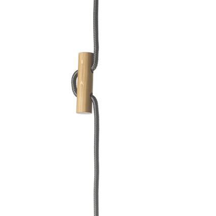ONLI - Lampadario a sospensione con filo OHANA 1xE27/22W/230V quercia