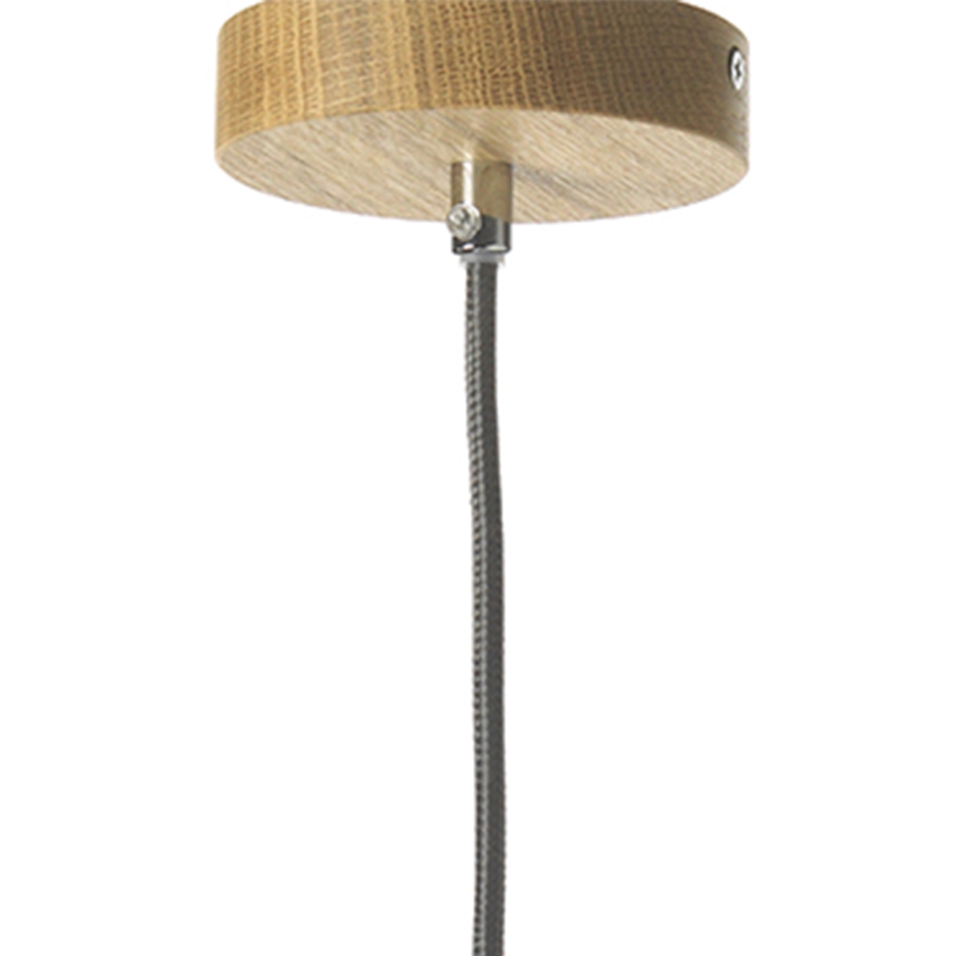 ONLI - Lampadario a sospensione con filo OHANA 1xE27/22W/230V quercia