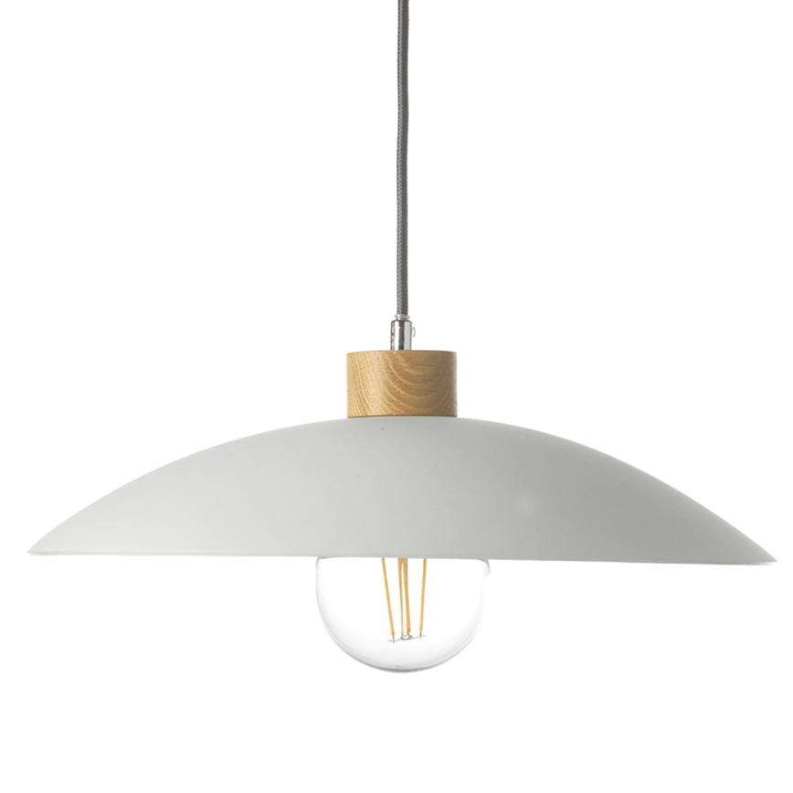 ONLI - Lampadario a sospensione con filo OHANA 1xE27/22W/230V quercia