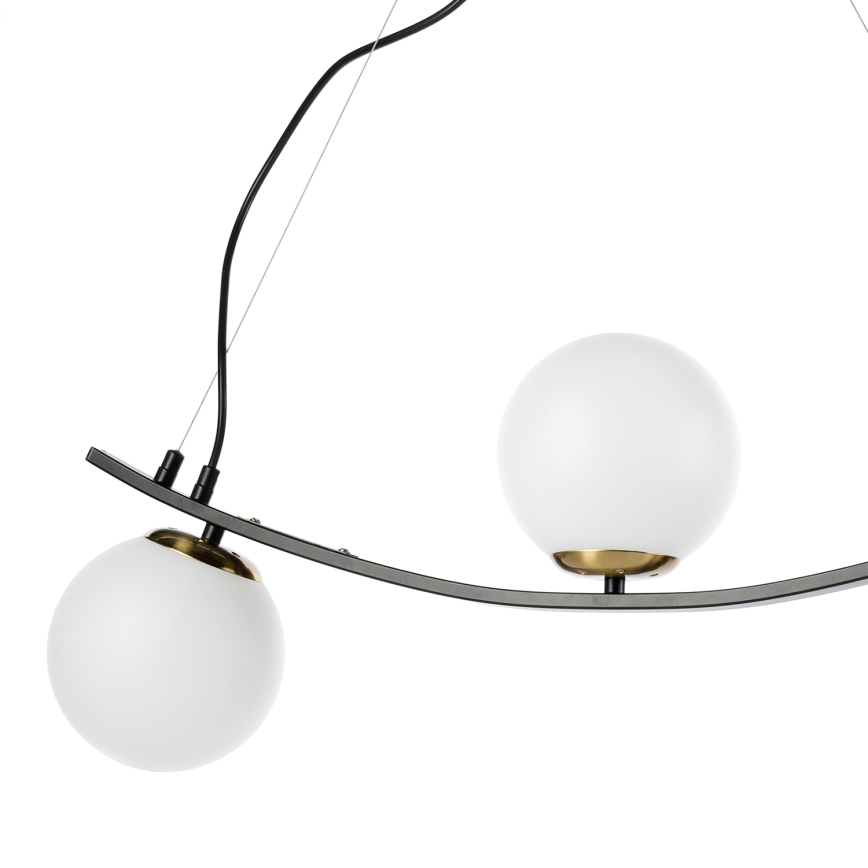 ONLI - Lampadario a sospensione con filo TRIO 3xE14/6W/230V nero