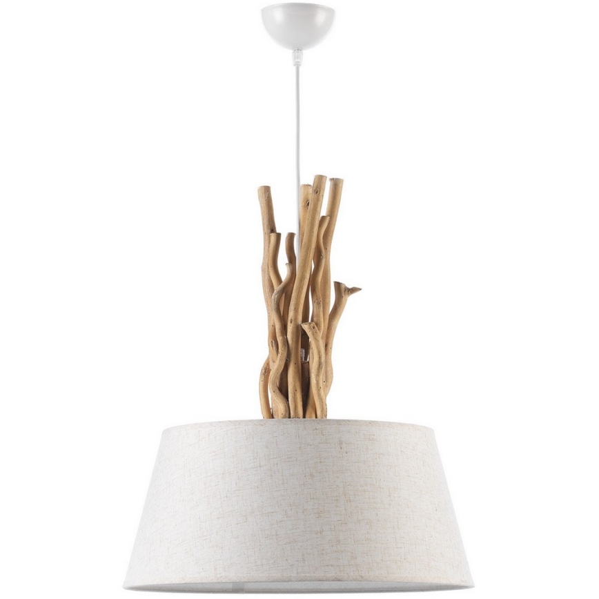 ONLI - Lampadario a sospensione con filo WOODY 1xE27/22W/230V