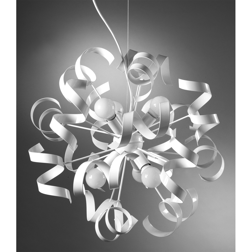 ONLI -  Lampadario a sospensione con filo ZOE 6xE14/6W/230V bianco