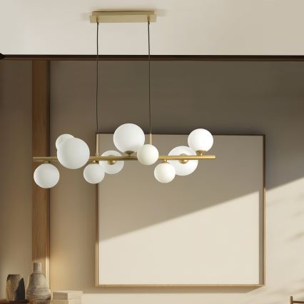 ONLI - Lampadario a sospensione PALOMA 10xG9/3W/230V dorato