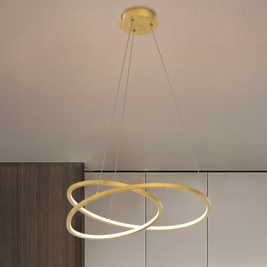 ONLI - Lampadario LED a sospensione con filo LIBERTY LED/30W/230V 4000K oro