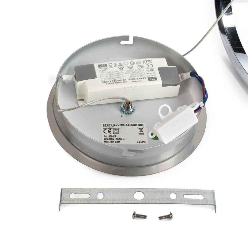 ONLI - Lampadario LED a sospensione con filo LOOP LED/40W/230V 4000K cromo lucido