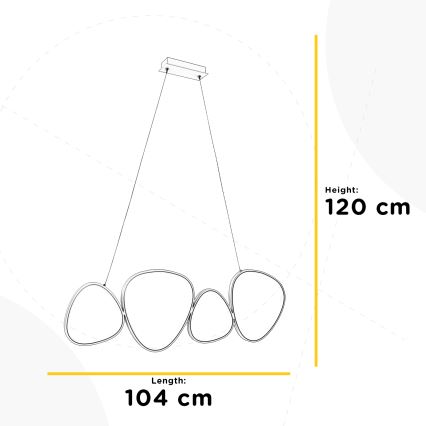 ONLI - Lampadario LED a sospensione con filo ROMEO LED/48W/230V 4000K bianco