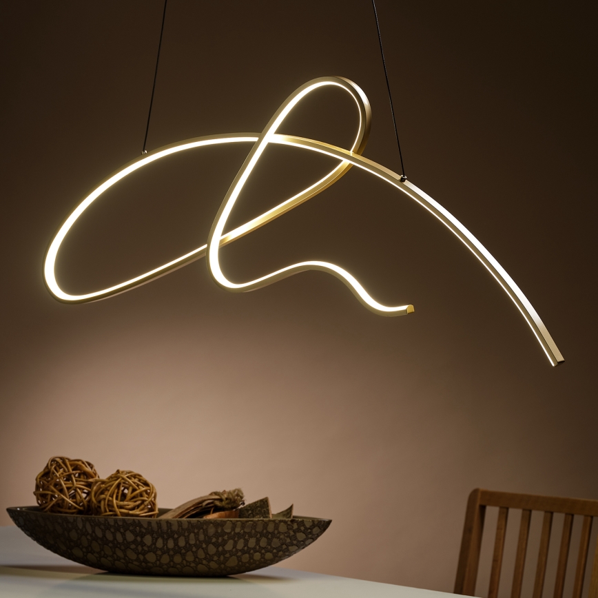 ONLI - Lampadario LED a sospensione con filo SIGN LED/42W/230V 4000K oro