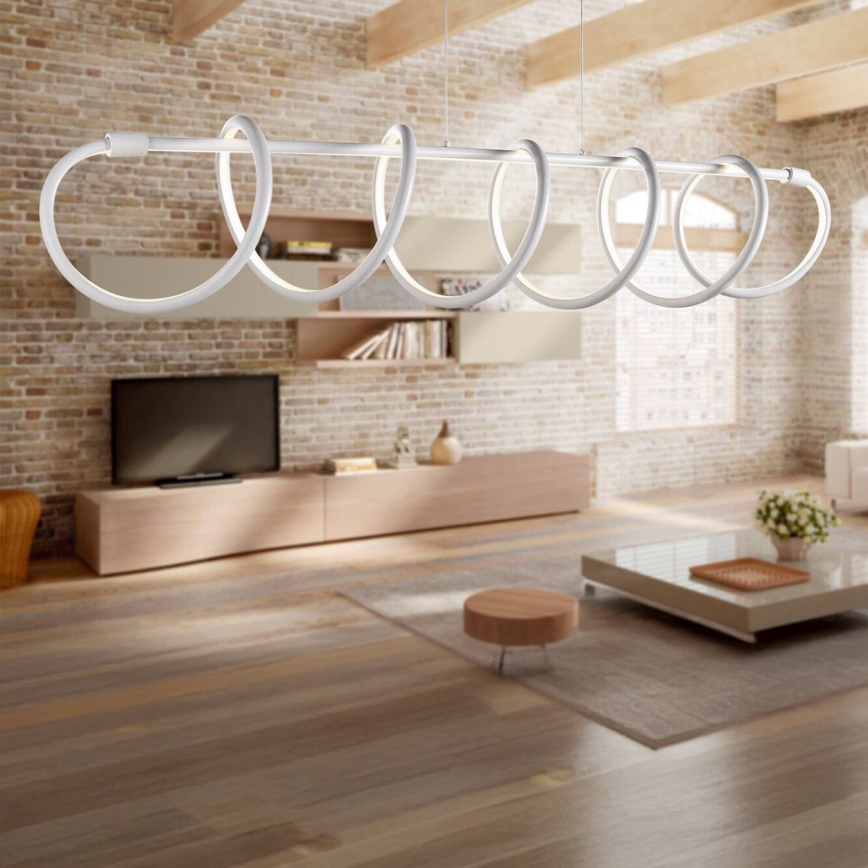 ONLI - Lampadario LED a sospensione con filo SPIRALE LED/72W/230V 3000K bianco