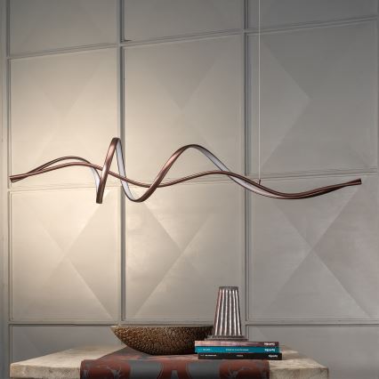 ONLI - Lampadario LED sospeso KELLY LED/28W/230V in rame