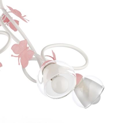 ONLI - Lampadario per bambini BUTTERFLY 5xE14/6W/230V