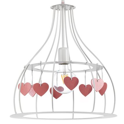 ONLI - Lampadario per bambini TITTA 1xE27/22W/230V rosa