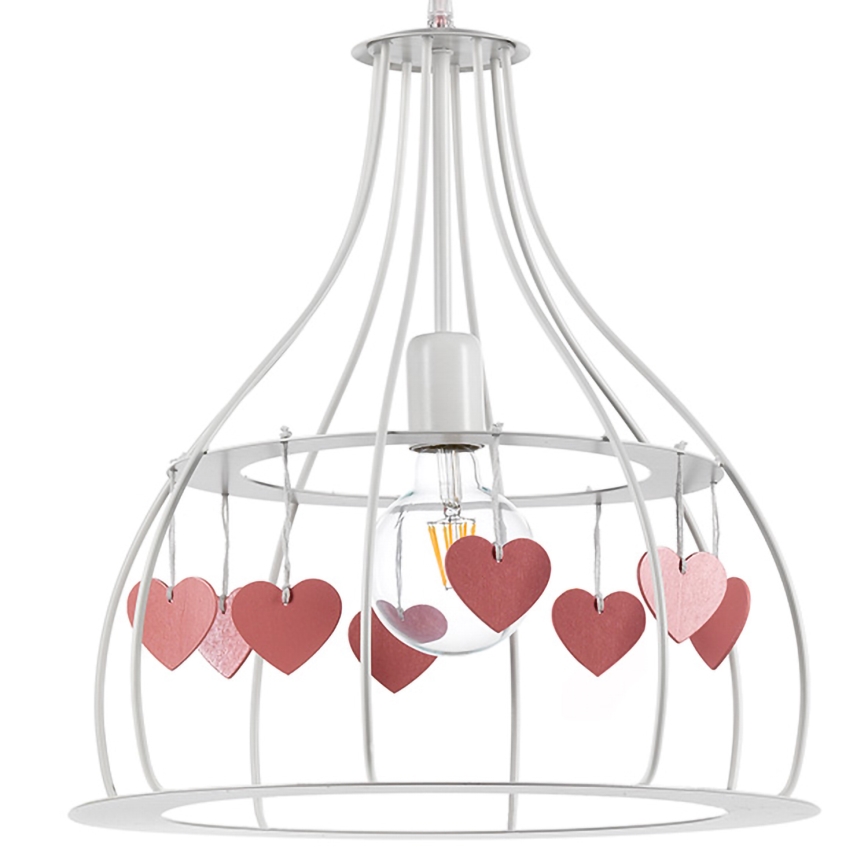 ONLI - Lampadario per bambini TITTA 1xE27/22W/230V rosa