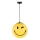 ONLI - Lampadario per cameretta a sospensione SMILEY 1xE27/15W/230V giallo